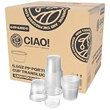 CIAO! Transparente Portionsbecher, 156 ml, Deckel separat erhältlich (2.500 Stück)