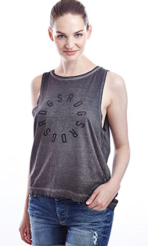 Débardeur G-Star uni col ras du cou sans manche en coton pour femme