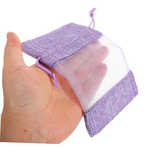 10 unidades bolsas aromáticas de lavanda con cierre de cordón miniatura 3