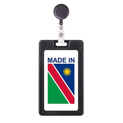 Étui rétractable pour badge Namibia Country Love en tissu