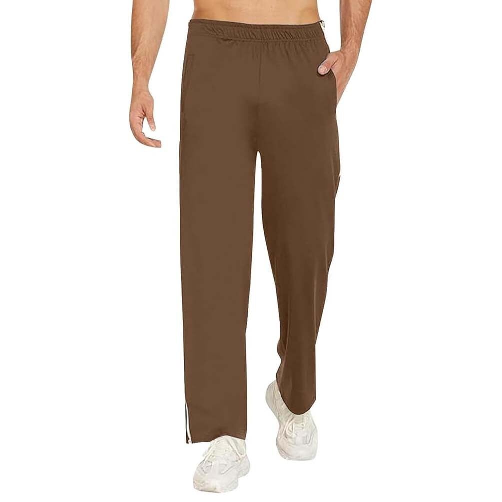 Revalidatiebroek Met Zijopening For Heren, Ritssluiting Over De Volledige Lengte, Vrijetijdsbroek, Losse Casual Sportkleding Met Zak, M-3XL (Color : Apricot, Size : L