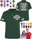 Custom Polo Shirts for Men Women Design Your Own Logo Photo Name Text Personalized Polo Shirt Customized Golf Jersey Gifts