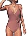 CUPSHE Women's Stay Young Stripe One-Piece Swimsuit Beach Swimwear
