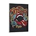 GIUU Vintage Rolling Stones Logo Music Canvas Art Canvas Art Poster e impresión de imagen moderna para habitación familiar, 20 x 30 cm