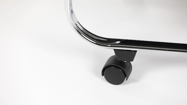 Carrello Da Cucina Pieghevole Con 4 Ruote - 2 Ripiani, Nero, 68.5x68x40.5 Cm