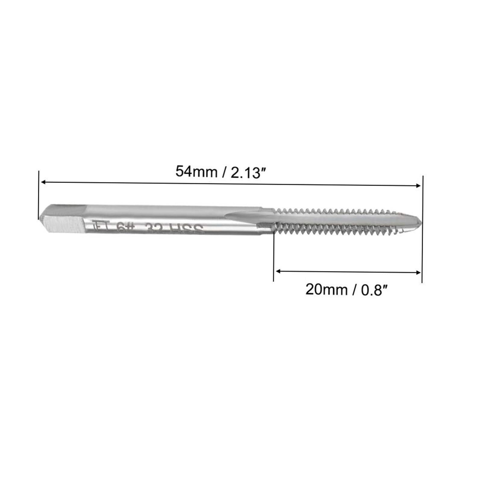 MACHSWON Machine Tap 6-32 UNC, for Drilling Machines Tapping Machines, CNC and Milling Machines - Image 2
