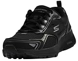 Skechers Go Run Consistent, Zapatillas de trail running Hombre, Black Leather Synthetic Charcoal Trim, 41 EU