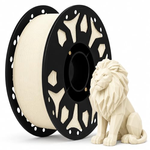 Image of FILAMONT PLA+ 3D Printer Filament 1.75mm, High Strength & Low Warp Printing Material, Dimensional Accuracy ±0.02mm, Vacuum Sealed with Desiccant, 1kg Spool (Ivory)