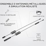 Dilwe antennes décoratives métal noir pour crawler 1/10 photo 6