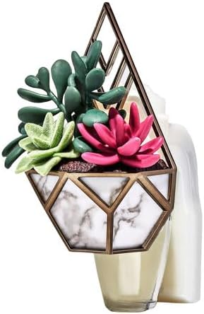 Bath & Body Works Wallflowers Fragrance Plugins (Marble Wall Planter, 1 Count), White