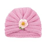 luoluoluo Kleinkind Kinder Beanie Mütze Unisex Baby Herbst Winter Blume Gestrickt Ohrenschutz Hut Winddicht Warme Plüsch Ohrschutzkappen Cap