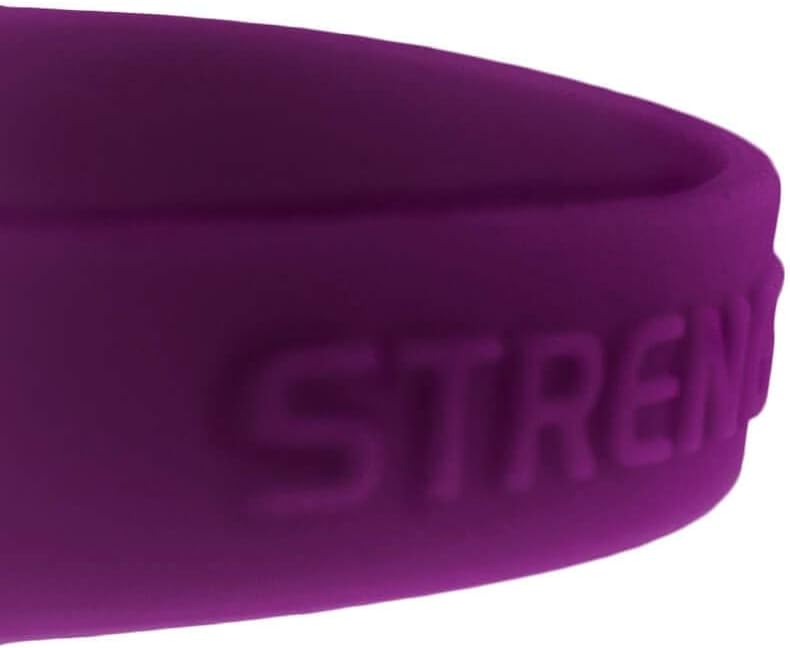 PinMart Purple Domestic Violence Awareness Rubber Bracelet