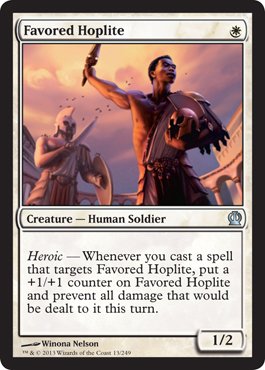 Magic The Gathering - Favored Hoplite (13/249) - Theros