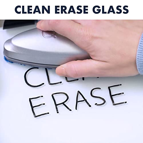 Quartet Dry Erase White Board 9"W x 11"H Desktop Glass Pad with Removable Clip and Marker, White (GDE119) - Thumbnail 4