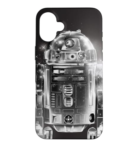 Star Wars R2-D2 Retro Galaxy Black Case for iPhone 16 Plus