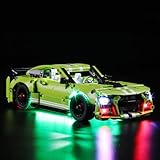 LED Lighting Kit for Lego Technic Ford Mustang Shelby GT500 Building Set,Creative Light for Lego 42138 Technic Car Set (Lights Only, No Lego Models)