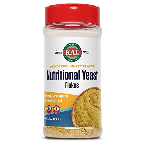 KAL Nutritional Yeast Flakes, Fortified with B12, Folic Acid &