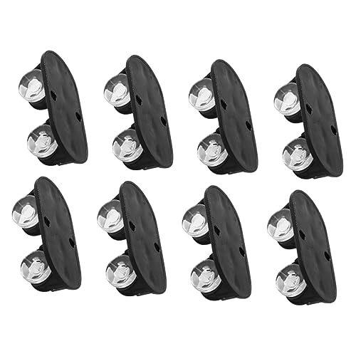 SEWOART Acessórios De Polia De Carrinho 8Pcs Mini Rodízios Polias Rodízios Não Giratórios Lata De Li