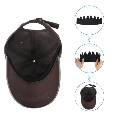 Aphumedc 8pcs Hut Innenstütze Einsätze für Baseballkappen Hat Shaper Baseball Caps Inserts Shapers Baseball Cap Einsatz Flexible Reusable Hat Liner Cap Fitter Inserts,Felt Hats Sweat Liner