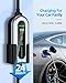 ShockFlo G1 Level 2 EV Charger (32Amp, 240V, NEMA 14-50P), Portable Electric Car Charger Adjustable Current/Timing Delay, 20FT Cable, Plug-play EV Charging Station Wall-mounted Home EVSE SAE J1772 EVs