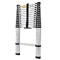 20ft Telescoping Aluminum Extension Ladder - Lightweight Compact Design for Indoor/Outdoor Use 150kg Capacity Perfect for Rooftop RV Attic Home & Professional Tasks