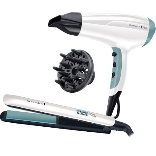Kit secador + alisador Remington S8500GP idéal pour se coiffer rapidement le matin