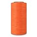 284 Yards Leather Sewing Flat Waxed Thread 150D 1mm Leather Hand Stitching DIY Craft String Cord (Orange)
