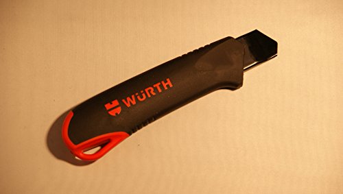 Würth Cuttermesser 25mm Extrem stabil rutschfester 2K Griff robuste Klingenführung Top Qualität Universalmesser – Ansicht 2