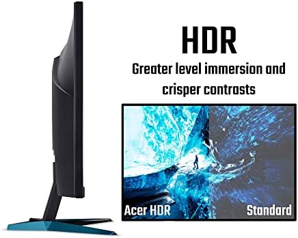 Acer Nitro VG280Kbmiipx 28 inch 4K Ultra HD Gaming Monitor (IPS Panel, FreeSync, 60Hz, 4ms, HDR 10, DP, HDMI, Black/Blue)