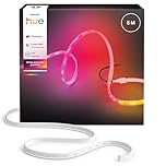Philips Hue Flux Outdoor Strip Light 5m, RGBWWIC Gradient Colors with True Whites, IP67 Weather-Resistant, ChromaSync Technology, Smart App Control