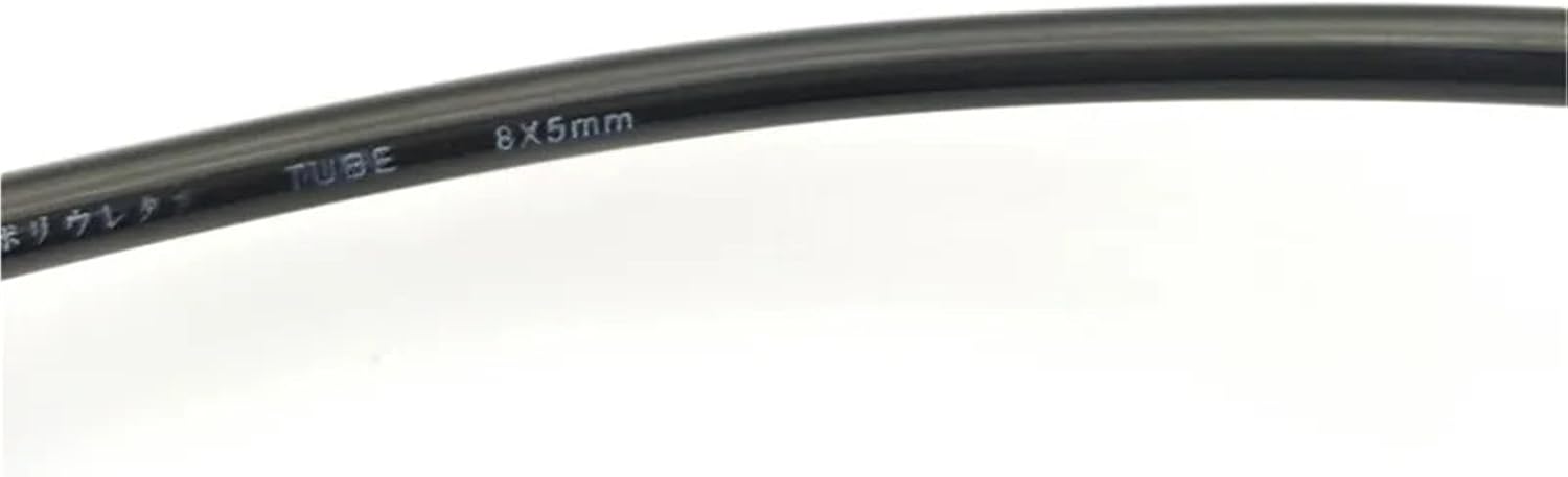 Black 8mm OD 5mm ID 20 Meter 65.6Ft Pneumatic PU Air Tube Hose