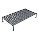 Tri-Arc WLOS948242 9-Inch to 14-Inch Adjustable-Height One Step Steel Work Platform with Grip Strut, 24-Inch Wide x 48-Inch Long