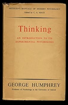 Hardcover Thinking: an introduction to its experimental psychology Book
