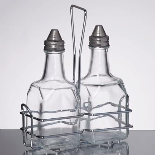 image for Update International 6 oz. (Ounce) Tabletop Oil and Vinegar Cruet Glas