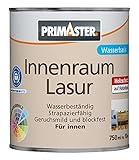 Farbton: nussbaum Inhalt: 0,75 l für Innen Ergiebigkeit: ca. 10 m² bei einmaligem Anstrich Anstrichart: wasserbasierte Lasur bei +20 °C und rel. Luftfeuchtigkeit von 65 % überstreichbar nach ca. 12
