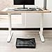 Black Leather Foot rest Large, Footrest Desk, Ergonomic Under Desk, Foot rest Cover, Office Accessories, Furniture, Home Decor, Home Office, WFH, Handmade, Gifts for men.