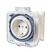 Produktbild Theben 0260855 theben-Timer 26 IP 44 - analoge Zeitschaltuhr für den Außenbereich, Steckdosen-Schaltuhr, Outdoor, Zeitschalter, bis 400 W LED-Schaltleistung