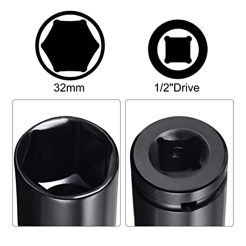 Douilles à choc 1/2" pour desserrer les écrous profonds de 32 mm
