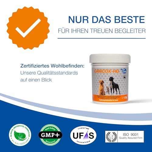 NutriLabs Canicox-HD Gelenktabletten für Hunde 50 Stk. - mit MSM, Chondroitin, Hyaluronsäure, Glucosamin & Teufelskralle - Gesundheitsprodukte für Hunde - Nahrungsergänzungsmittel Hund