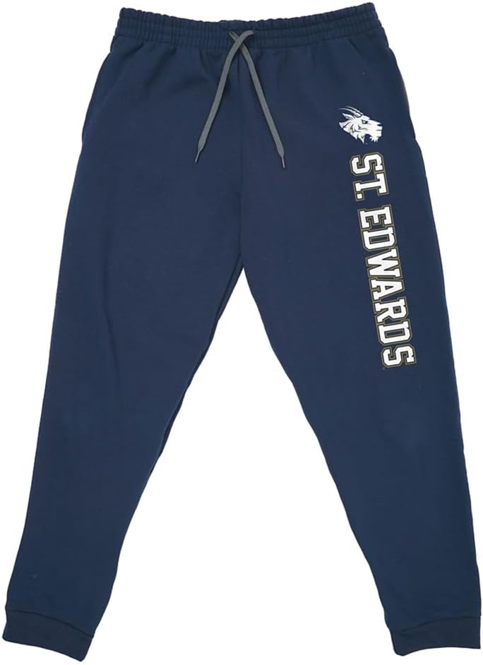 Official Collegiate Secondary Vertical Text Unisex Jogger Sweatpants with Pockets Collection 3