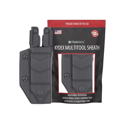 Image of Clip & Carry Kydex Multitool Sheath for Gerber MP600 ~Fits bluntnose & needlenose Models~ Made in USA (Multi-Tool not Included) Multi Tool Holder Holster