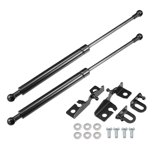 X AUTOHAUX マツダMX-5 ND MX5 Miata Roadster 2015-2023用耐震ダンパー ボンネットダンパー フードダンパー 油圧ダンパー ガススプリング ダンパー ガスダンパー 車検対応 交換用品 サポートダンパー2個セット ブラ ック