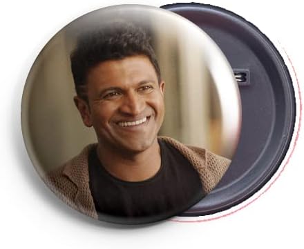 AVI 58mm Regular Size Metal Fridge Magnet Multicolour Puneeth Rajkumar Appu Sir Kannada Design MR8002444