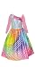 amscan 9902374 – Niños Disfraz Barbie Rainbow Magic con Corona