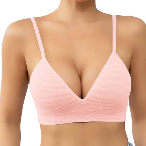 Soutien-gorge à armatures rose bonnet deep 105C pour maintien quotidien sans couture