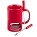 Produktbild Tasse, Fonduetasse, Mini-Fondue-Töpfe, Geschenkset für Schokolade oder Käsefondue, rot