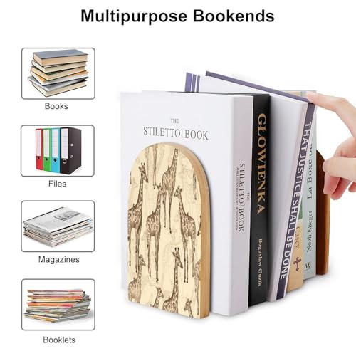 Sujetalibros de jirafas infantiles para decorar la habitación de los niños 4
