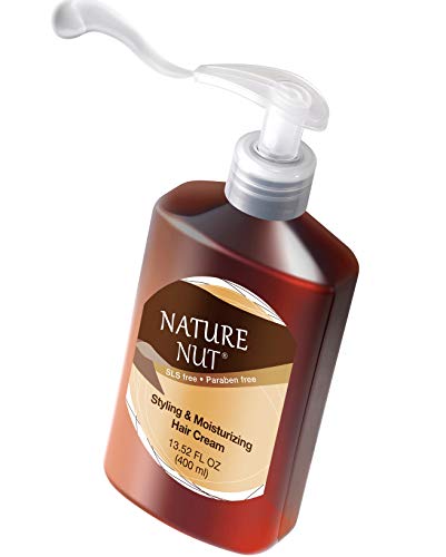 Nature Nut Leave In Conditioner For Dry And Damaged Hair - 5 Nut Oil Curl Defining Styling Cream Hair Moisturizer Repair Treatment For Wavy Curly Hair #TOP7