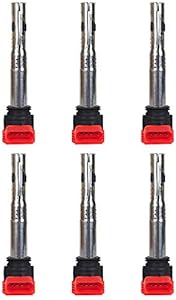 ENA Set of 6 Ignition Coil Pack Compatible with Audi Volkswagen Porsche A4 A5 A6 A7 A8 Q5 Q7 R8 S4 S5 S6 S8 Touareg Cayenne 3.0L 3.2L Replacement for UF529 C1631