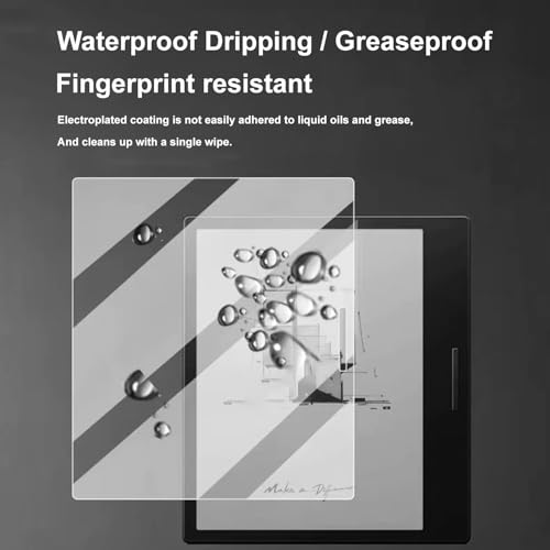 LaoShuSheng Anti-Glare Matte Screen Protector for 7" Onyx Boox Go Color 7 (1/2th Gen,2024/2025)/Boox Go 7 B/W/Boox Page (2-Pack) Anti Fingerprint Nano Matte Skin PET Soft Film (Matte) by LaoShuSheng - Image 3